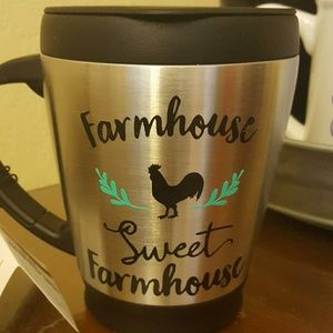 Super cute farmhouse stainless mug